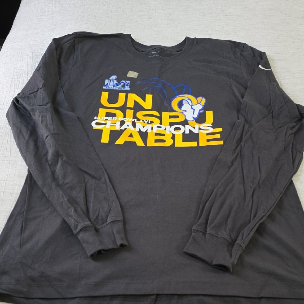 Nike Los Angeles Rams Super Bowl LVI Champions T-Shirt Size:XL